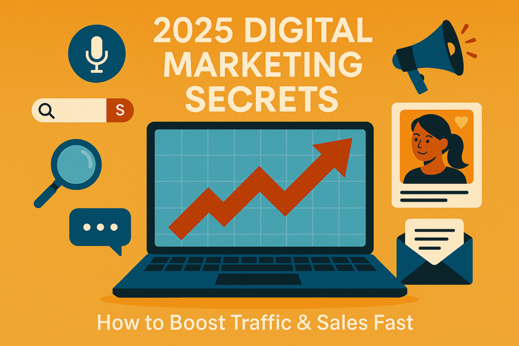 2025 Digital Marketing Secrets: How to Boost Traffic & Sales Fast 2025 Digital Marketing Secrets: How to Boost Traffic & Sales Fast